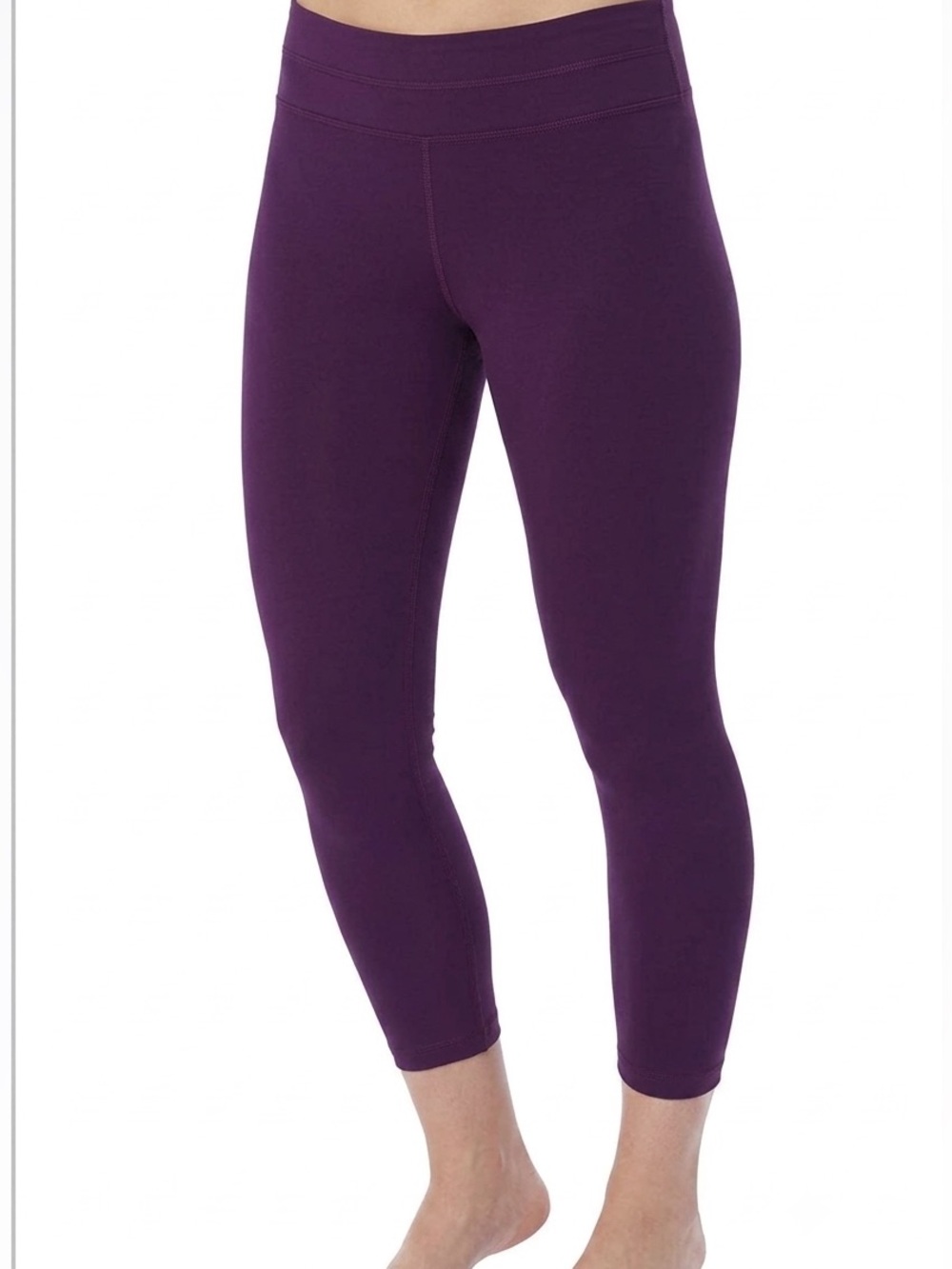 NEW! NUX V Crop Legging in BlackBerry Size L